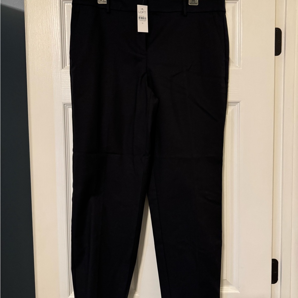 LOFT Women's Dark Navy Straight Leg Pants